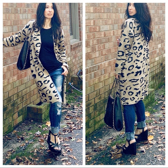 ✨LAST ONE✨Leopard sweater knit cardigan - Picture 4 of 11
